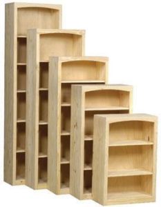 24" Pine Bookcases - Lam Brother's Unfinished Furniture